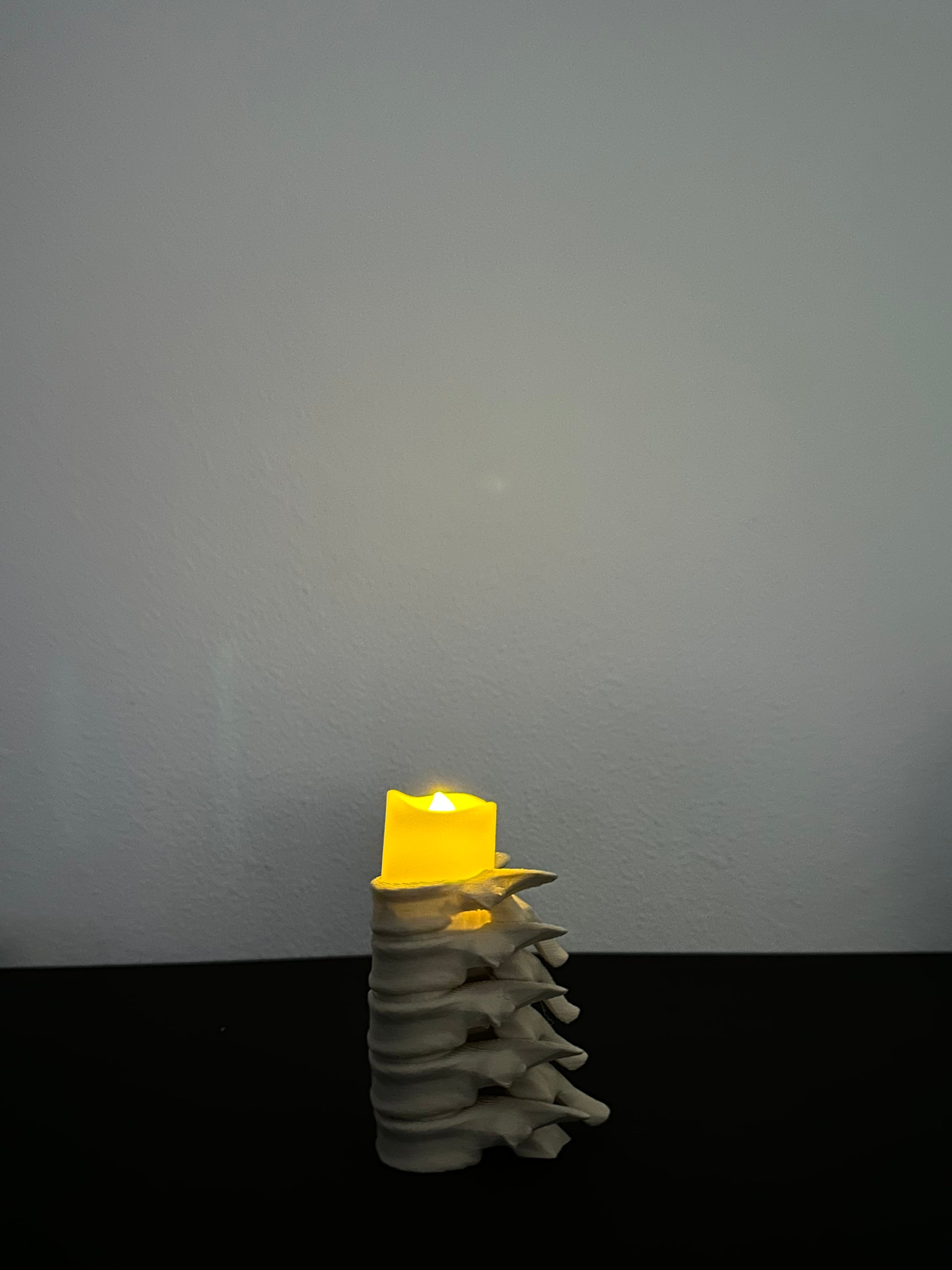 Spine Candle Holder Set of 3 – Gothic Skeleton Decor for LED Tea Lights