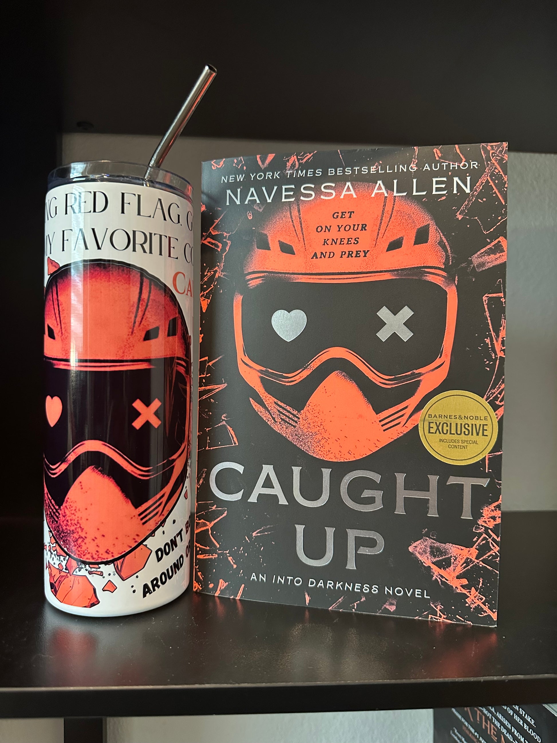 Caught Up Inspired 20oz Metal Tumbler – Dark Romance Fan Art Drinkware