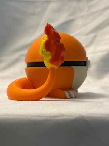 Charmander Inspired Display Poke ball