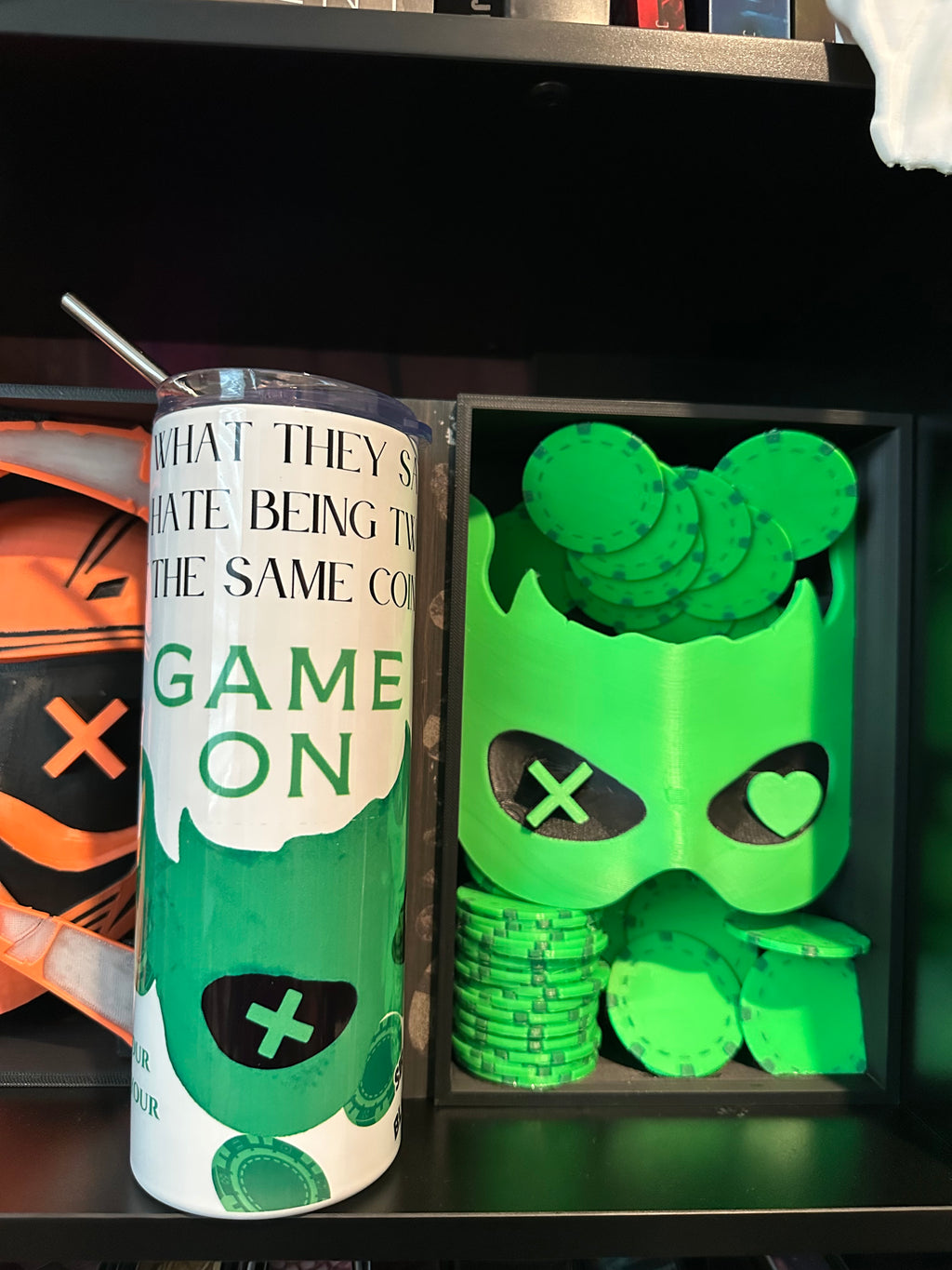 Game On Inspired 20oz Metal Tumbler – Dark Romance Fan Art Drinkware
