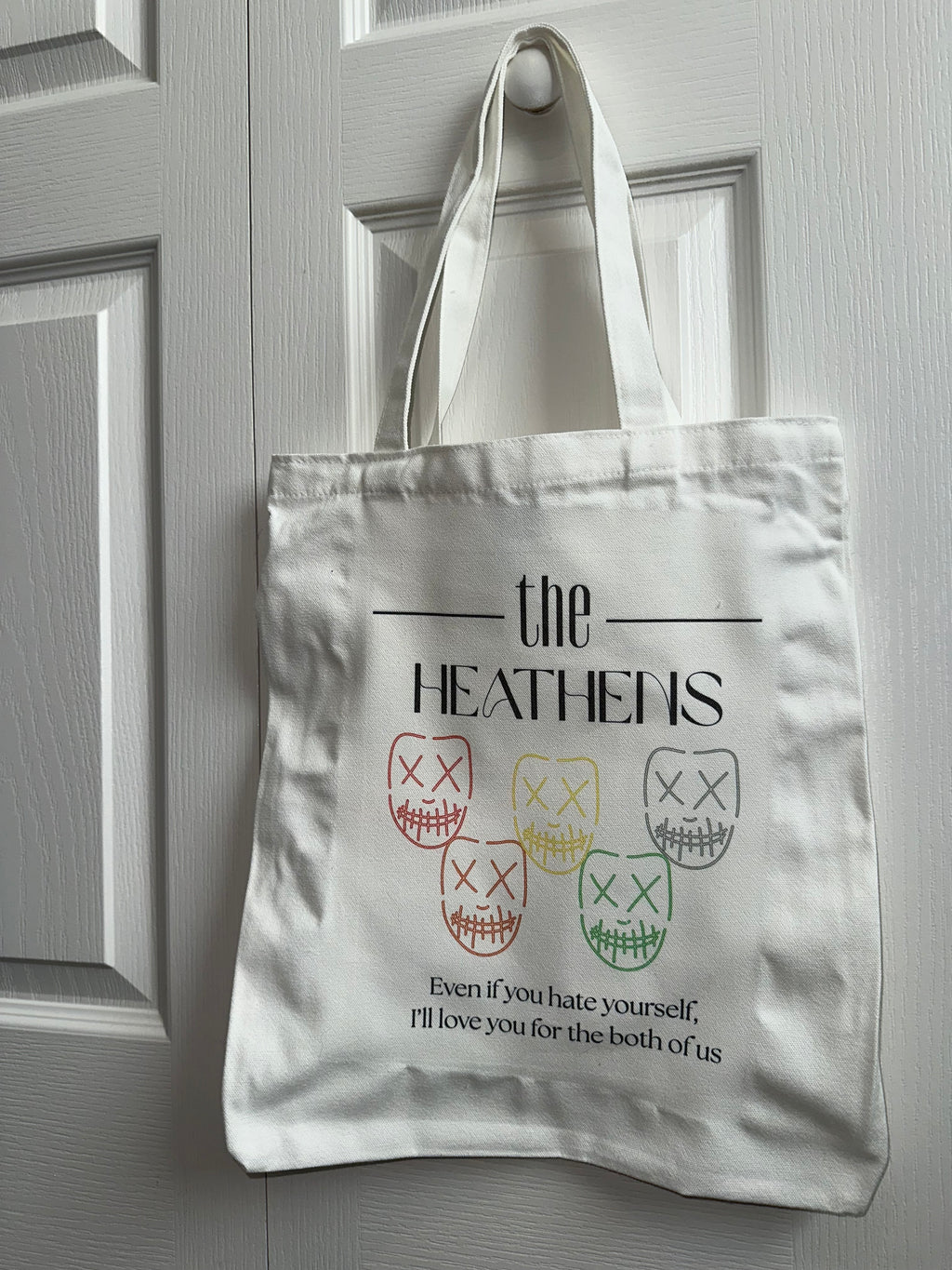 Heathens Mask Tote Bag