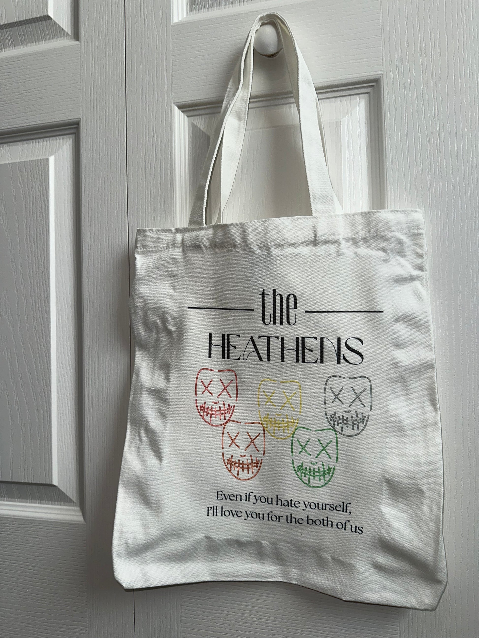 Heathens Mask Tote Bag