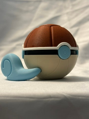 Squirtle Inspired Display Poke ball