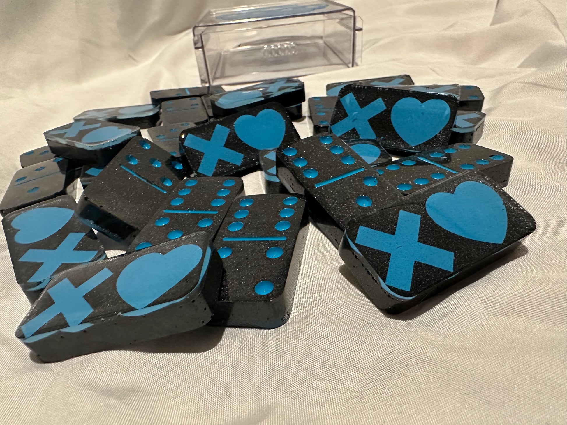 Lights Out Inspired Resin Domino Set