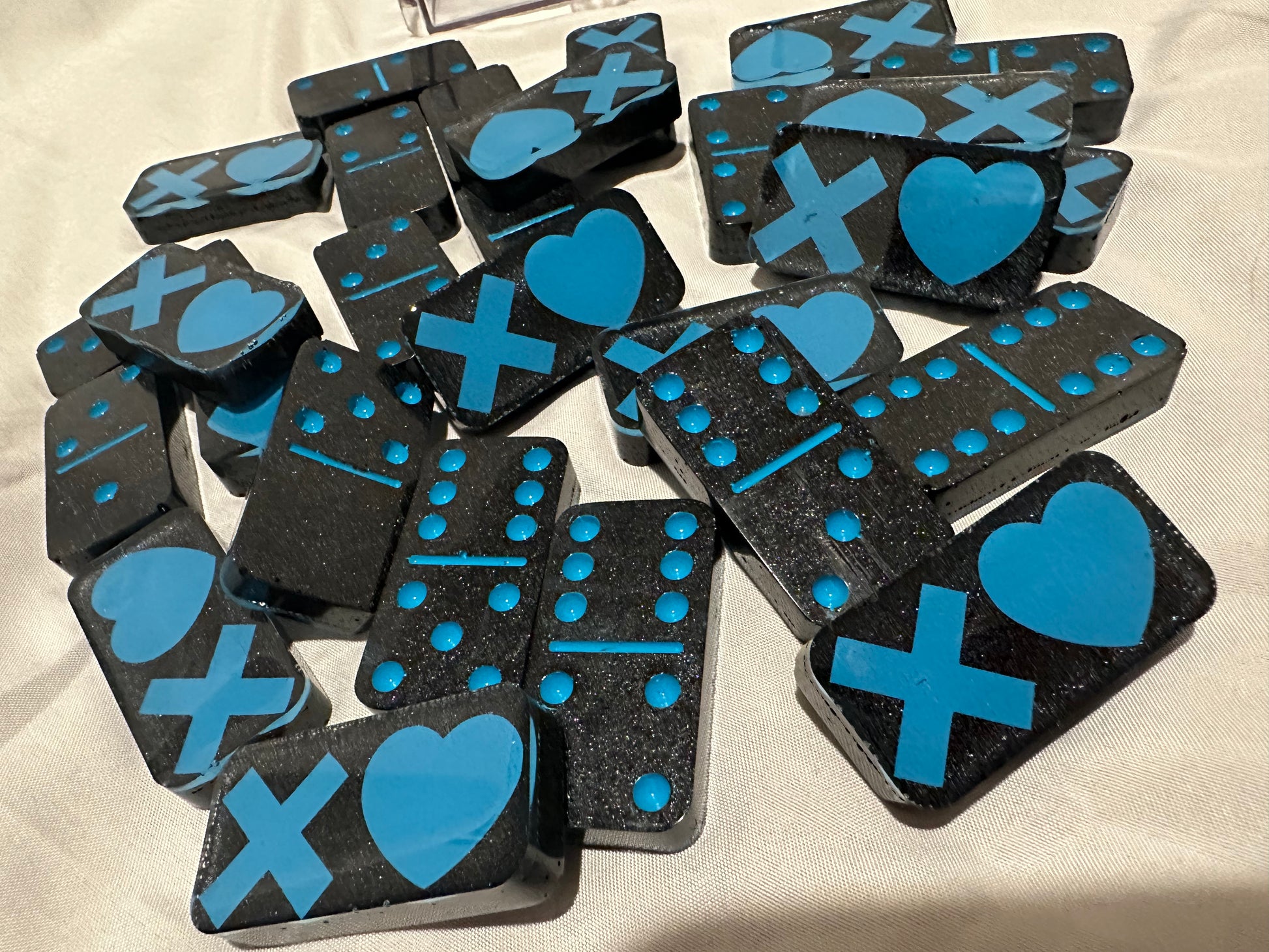 Lights Out Inspired Resin Domino Set