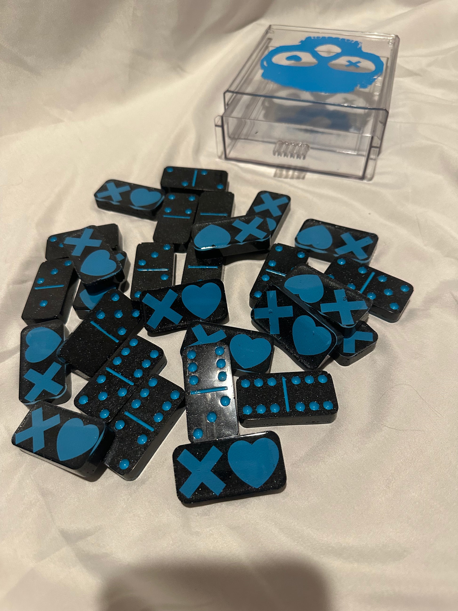 Lights Out Inspired Resin Domino Set