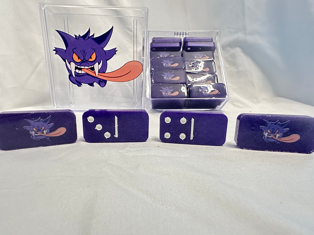 Ghost Oni Mask Resin Domino Set With Hard Case