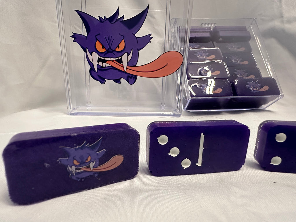 Ghost Oni Mask Resin Domino Set With Hard Case