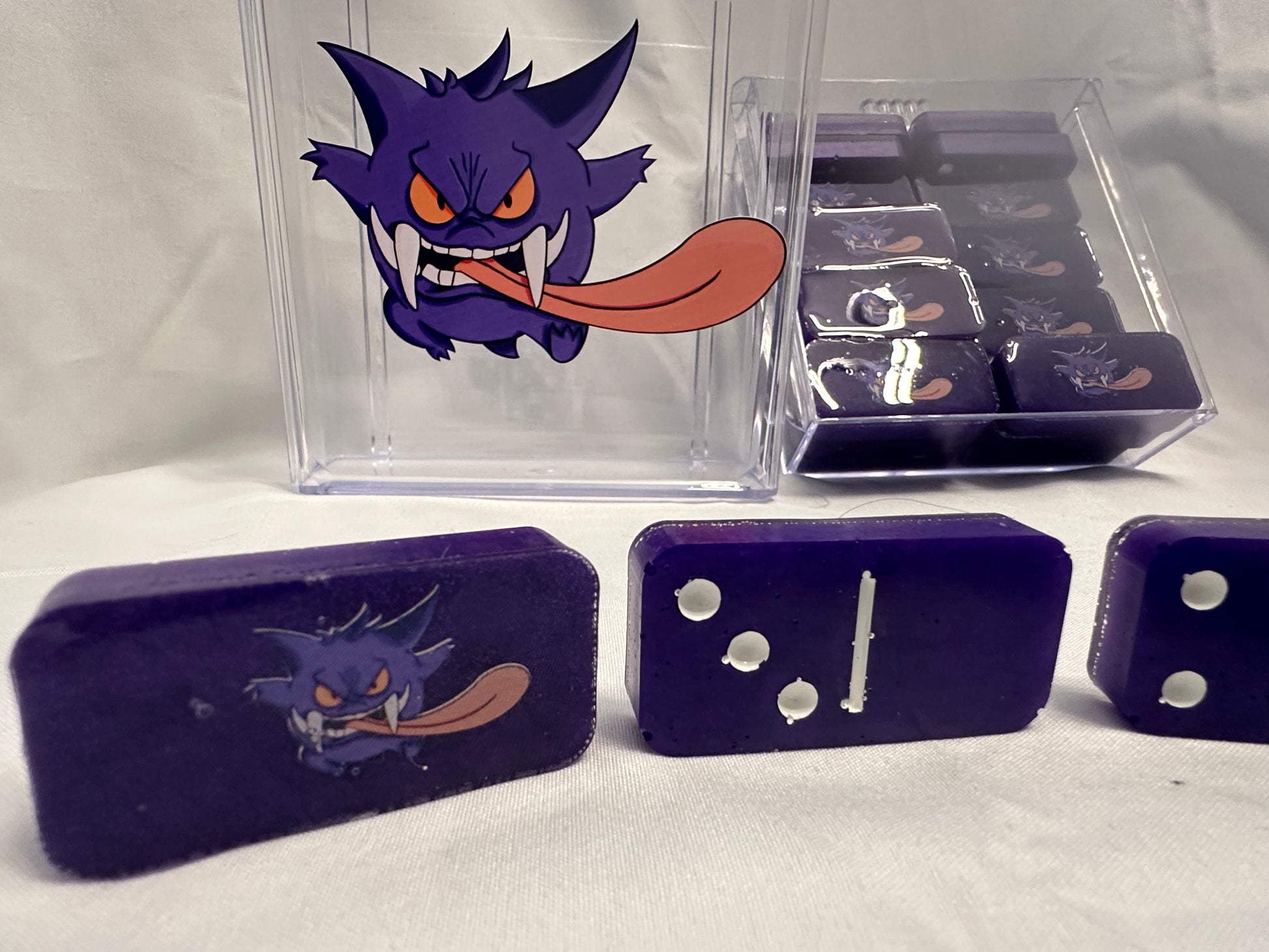 Ghost Oni Mask Resin Domino Set With Hard Case