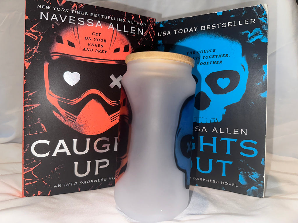 Lights Out & Caught Up Inspired 18oz Glass Tumbler