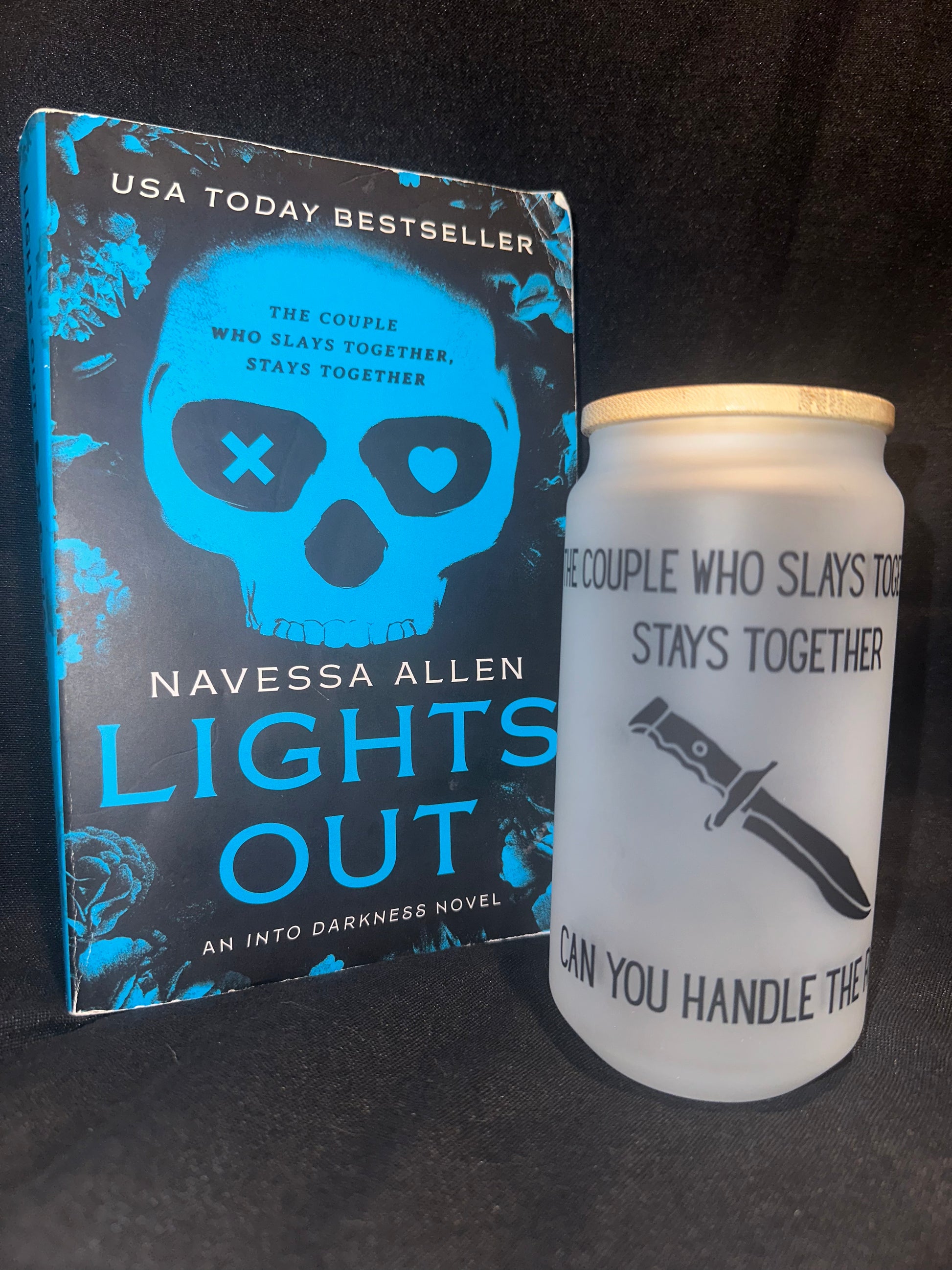 Lights Out 18oz Glass Tumbler