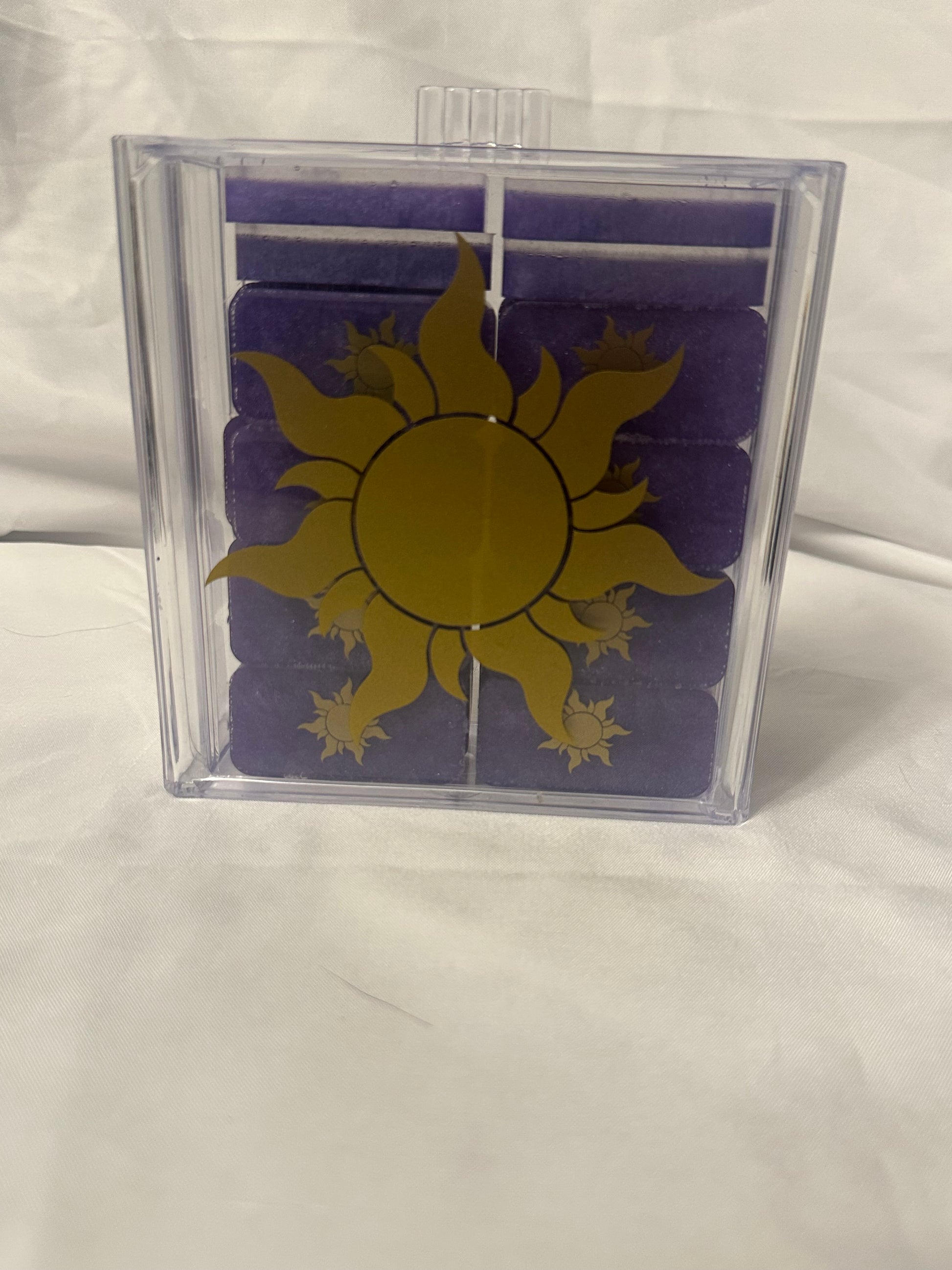 Tangled Sun Inspired Resin Domino Set With Hard Case