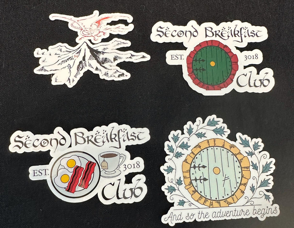 4 LORT inspired stickers showing the full pack