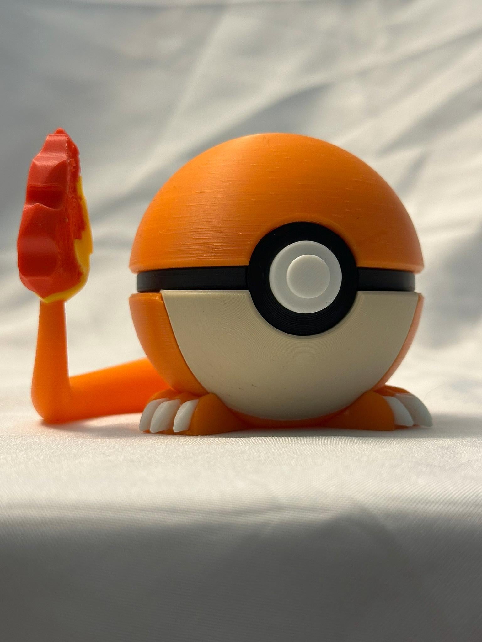 Charmander Inspired Display Poke ball