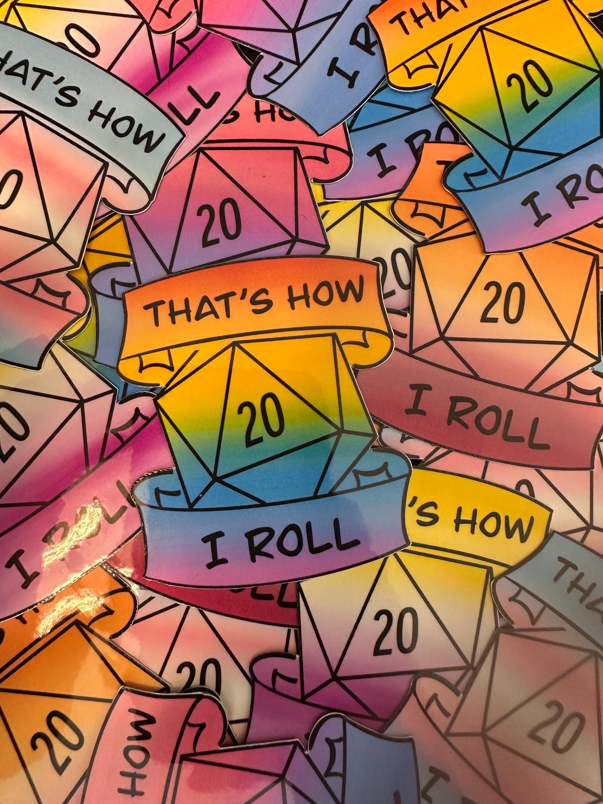 That's How I Roll Pride Stickers