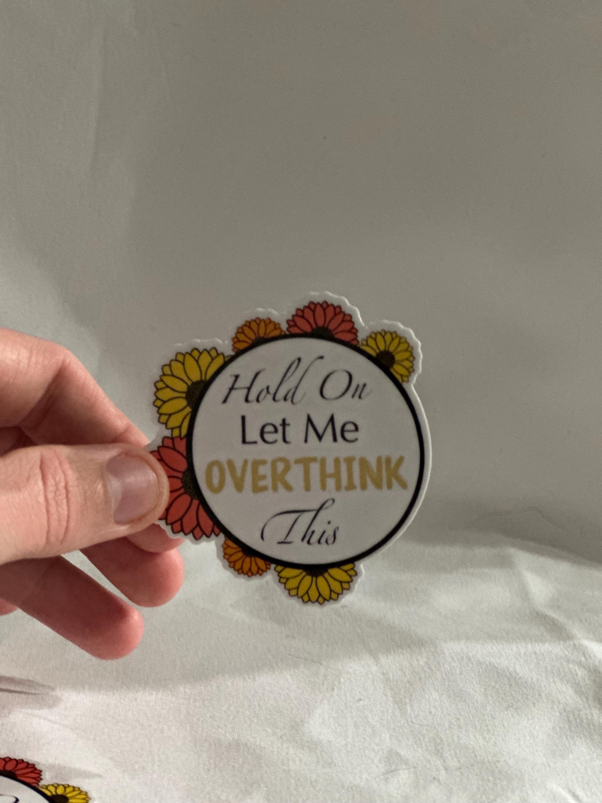 ADHD Sticker | Overthinking Sticker | Mental Health Vinyl Stickers | Funny Anxiety Stickers | UV & Water-Resistant Sticker Set