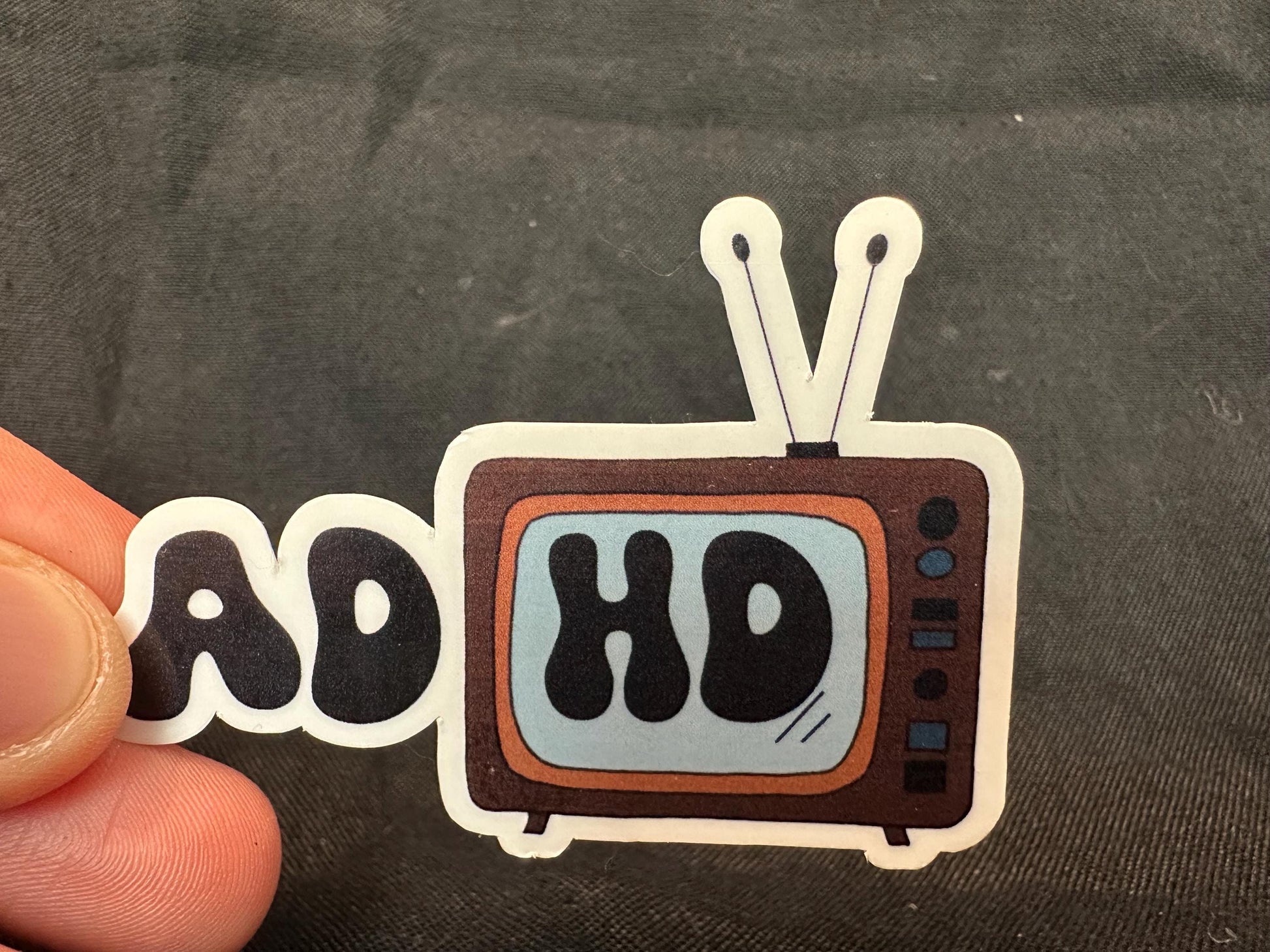 ADHD Sticker | Overthinking Sticker | Mental Health Vinyl Stickers | Funny Anxiety Stickers | UV & Water-Resistant Sticker Set