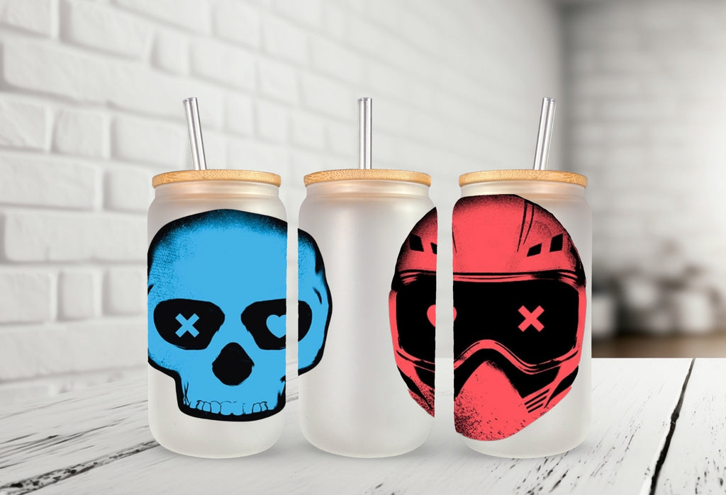 Lights Out & Caught Up Inspired 18oz Glass Tumbler