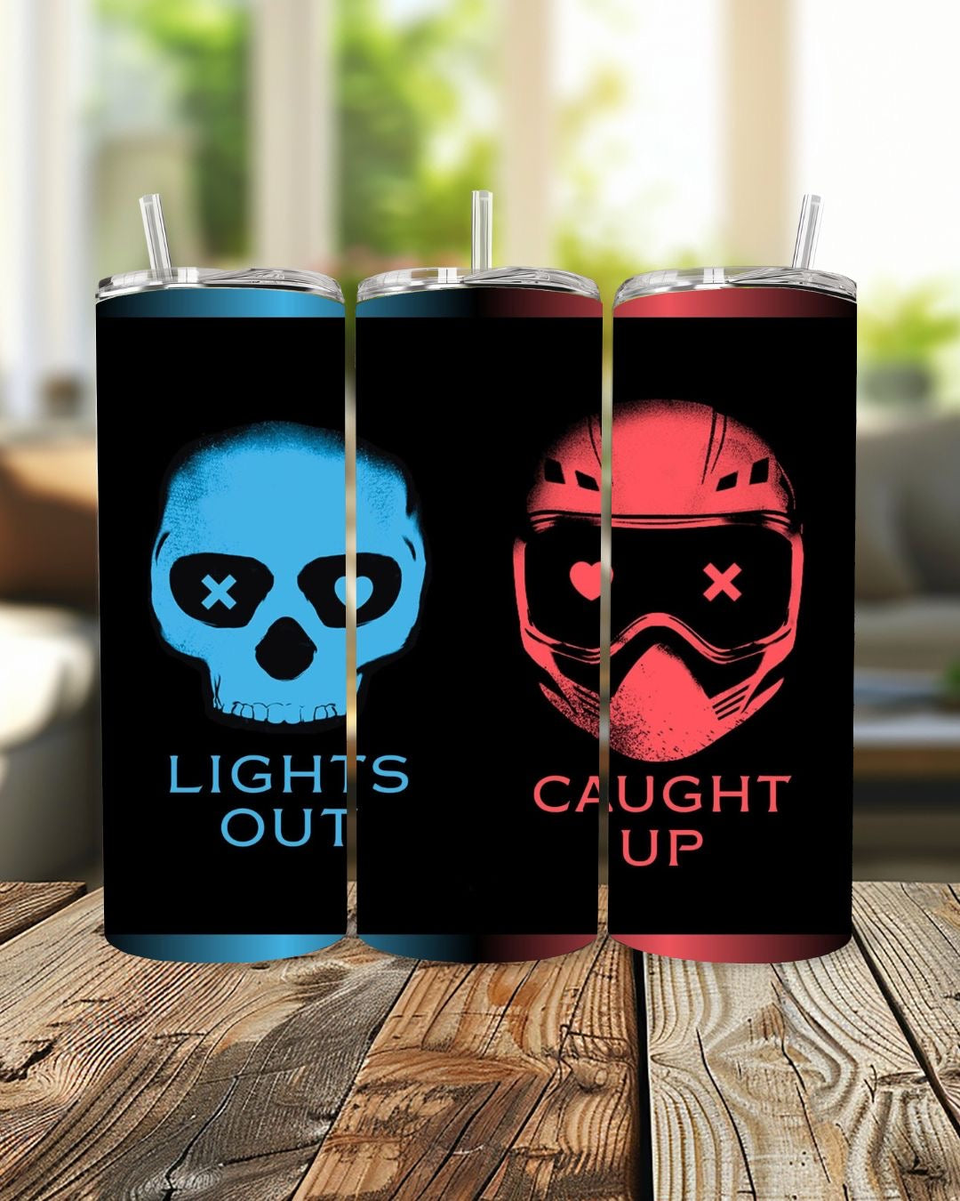 Caught Up & Lights Out Metal Tumbler