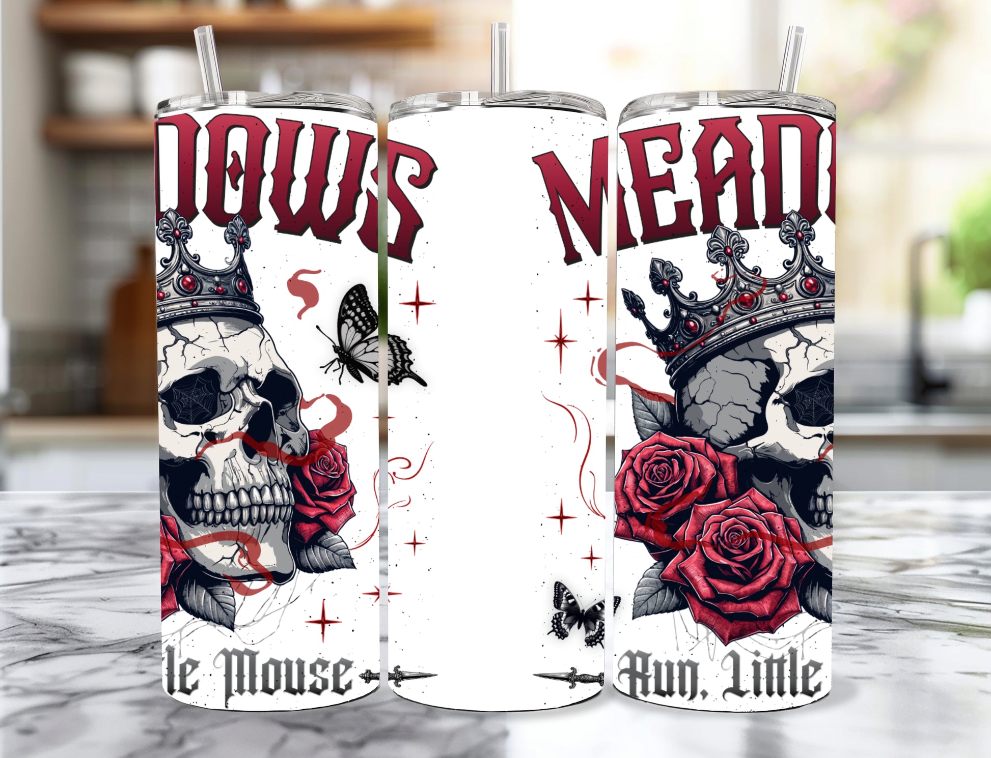 Run Little Mouse 20 oz. Metal Tumbler