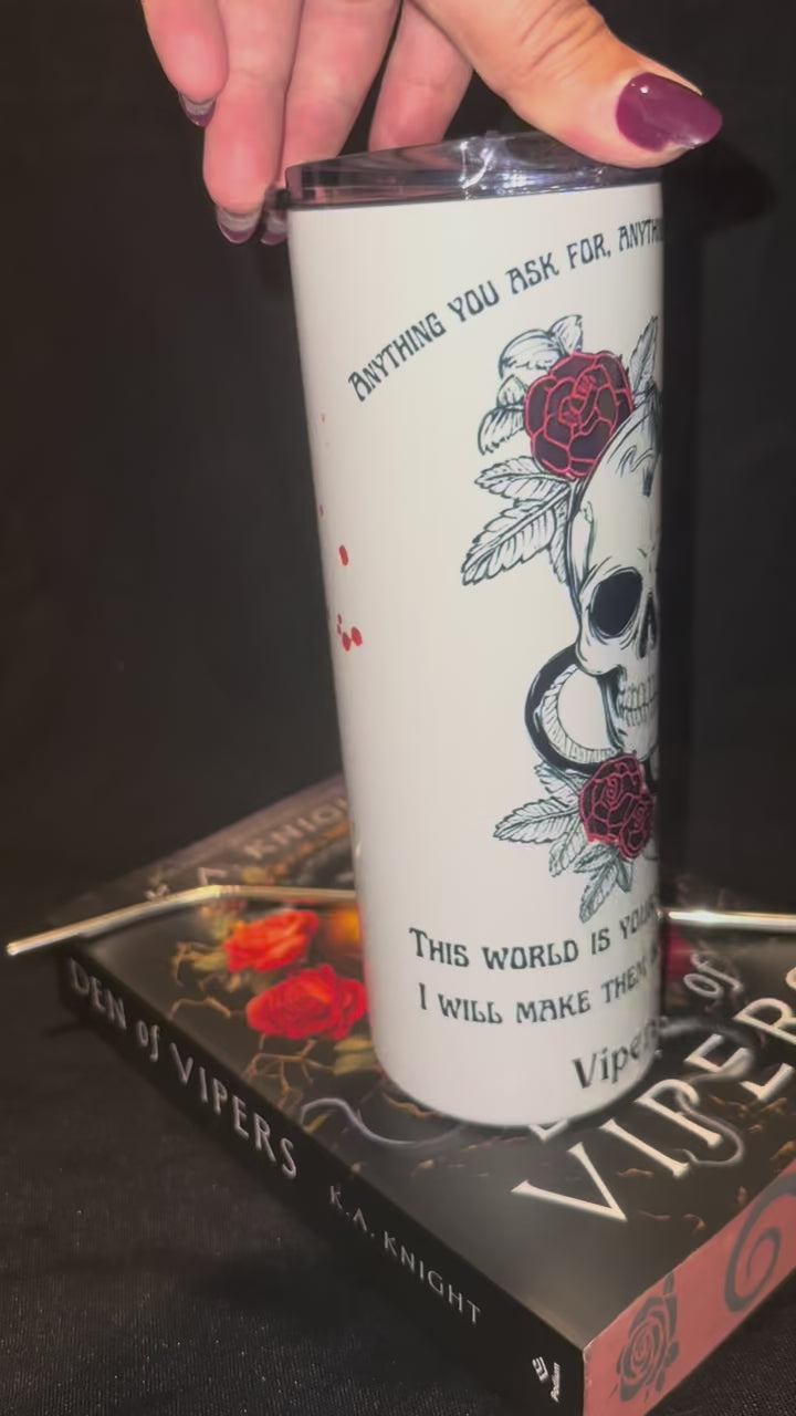 Den of Vipers Inspired 20oz Metal Tumbler