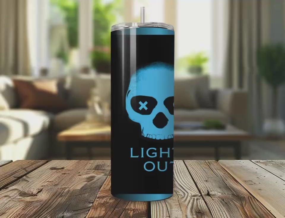 Caught Up & Lights Out Metal Tumbler